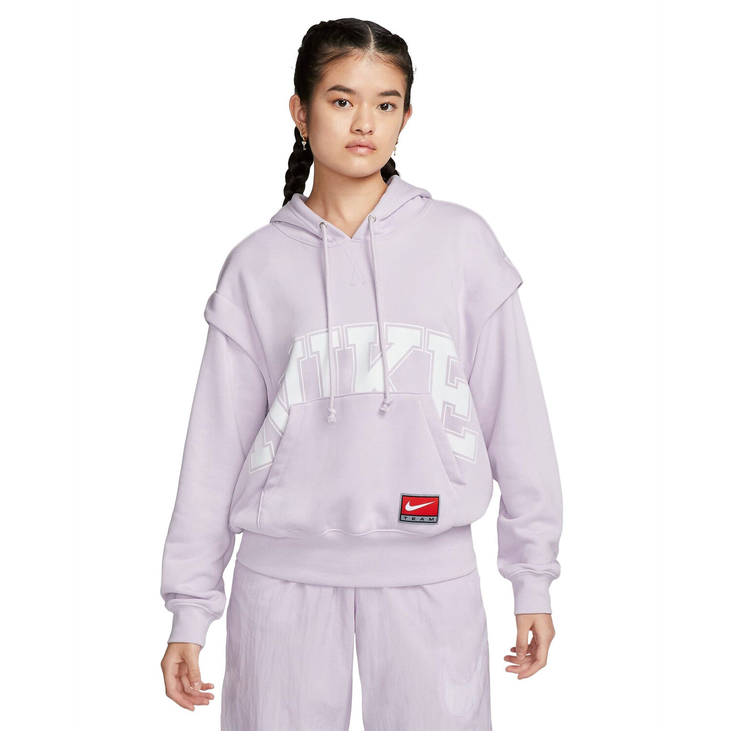

Худи Nike Sportswear Team Fleece, светло-фиолетовый/белый