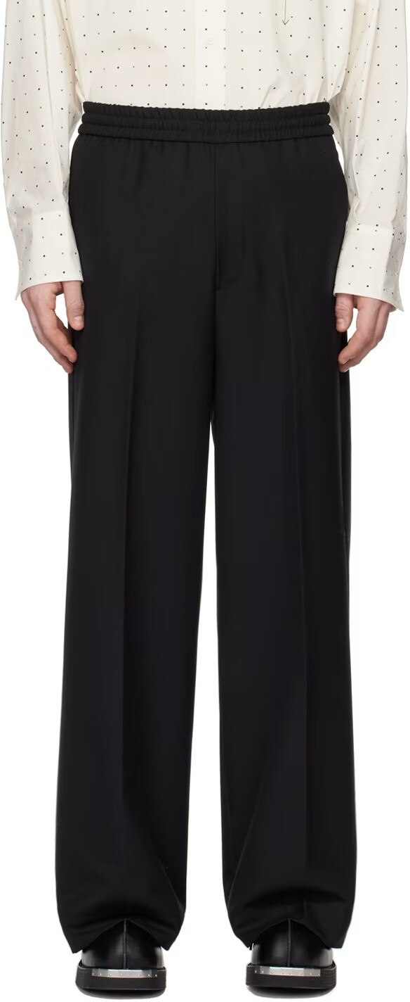 

Брюки MM6 Maison Margiela Wide Leg Track, черный