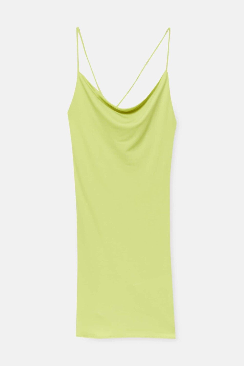 

Платье Pull&Bear With Decorative Back, лаймовый