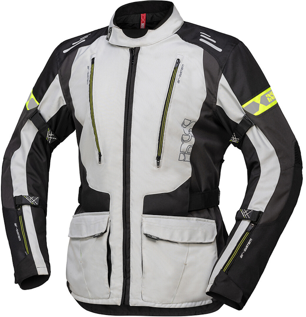 цена Куртка IXS Lorin-ST для мотоцикла текстильная, серо-черная