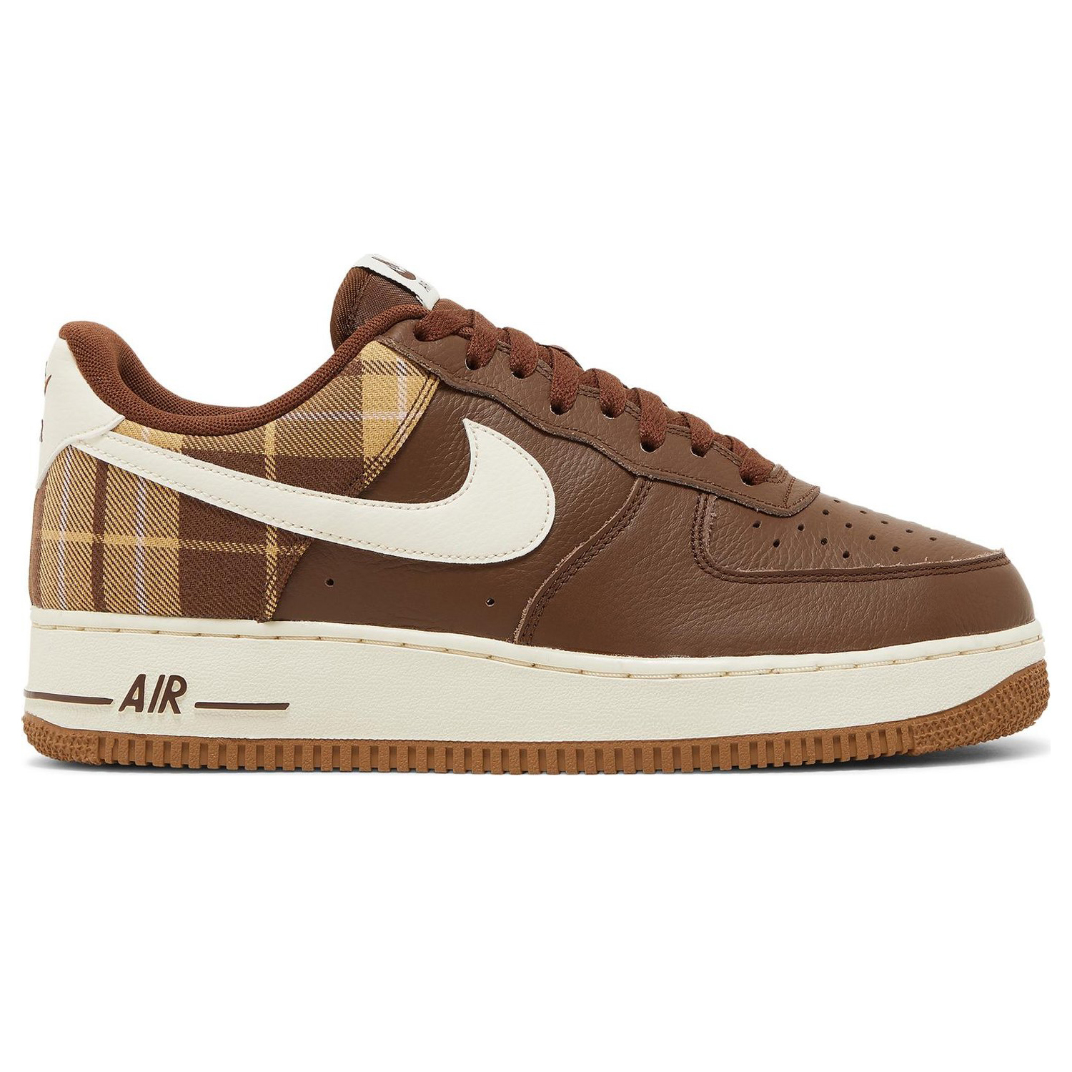 Кроссовки Nike Air Force 1 '07 LX 'Cacao Plaid', коричневый кроссовки nike air force 1 high 07 lx light orewood brown off noir коричневый