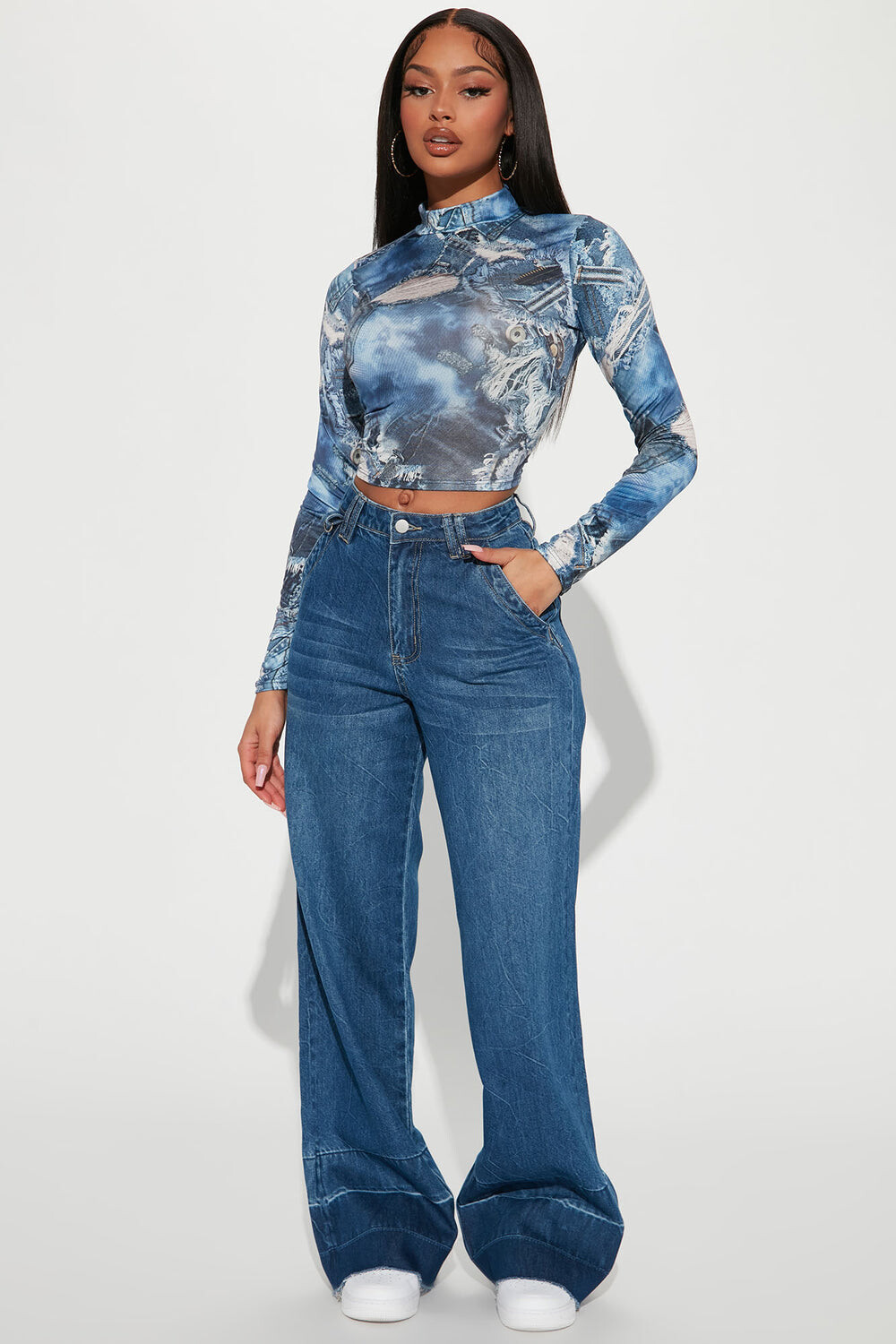 

Джинсы Fashion Nova FN1105I345, синий