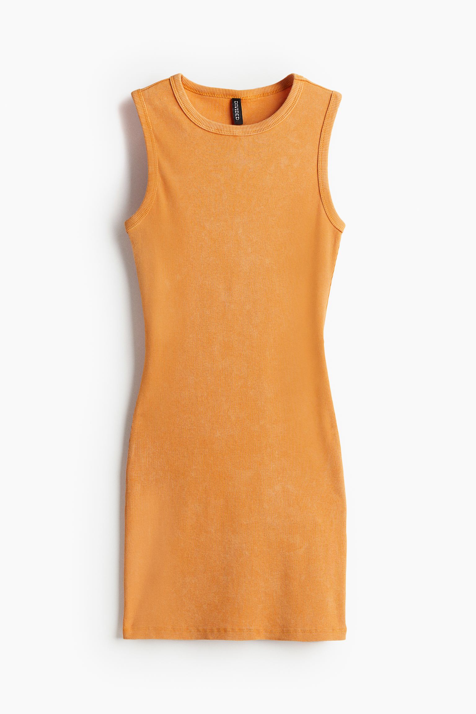 Платье H&M Bubble-hem Peplum Camisole, оранжевый
