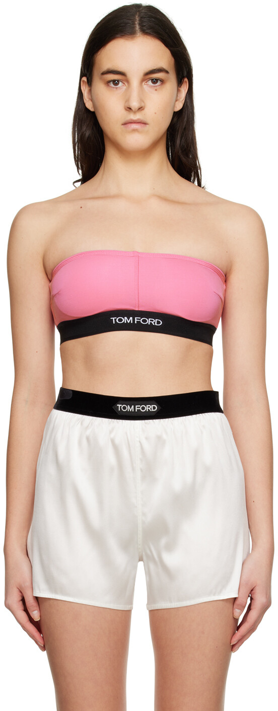 

Розовое фирменное бандо TOM FORD