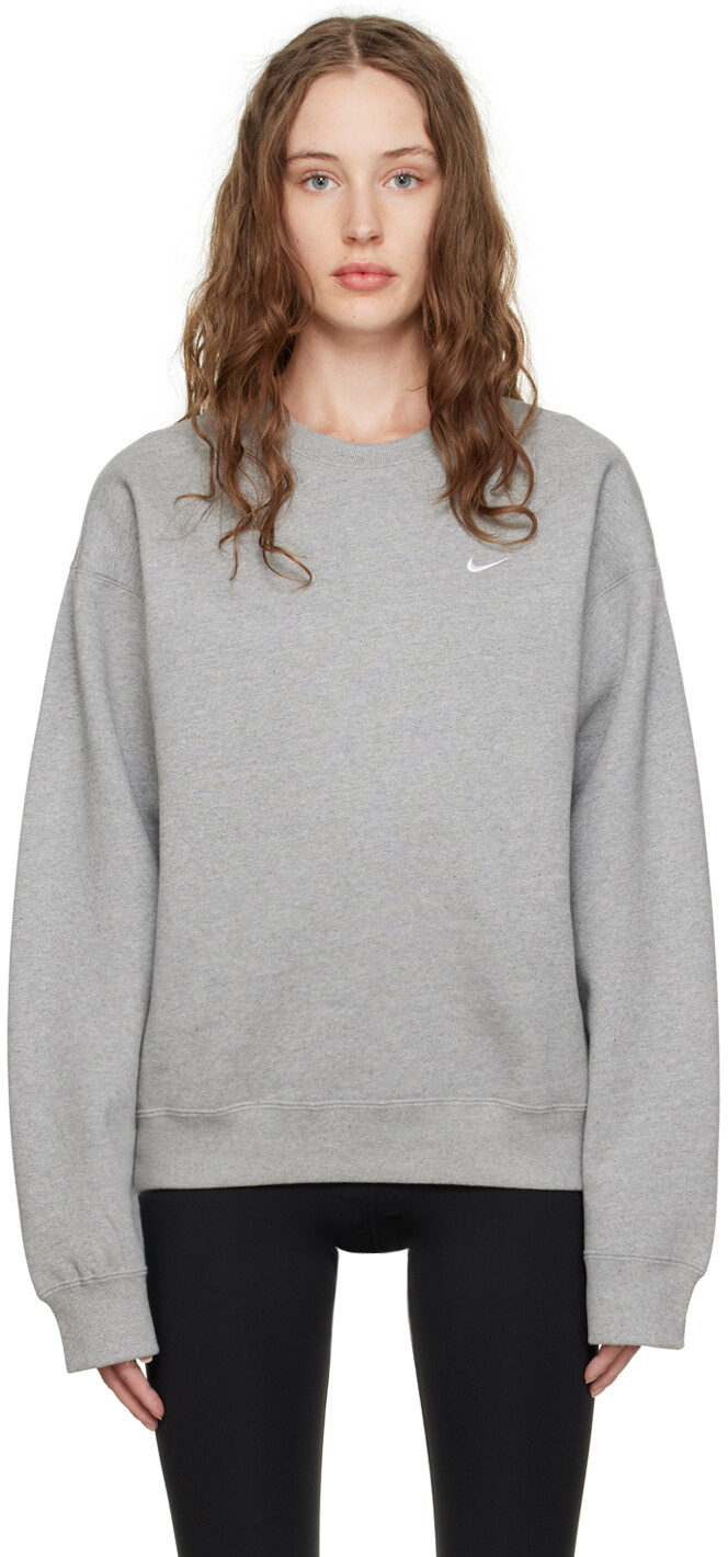 

Женская толстовка Nike Solo Swoosh, серый