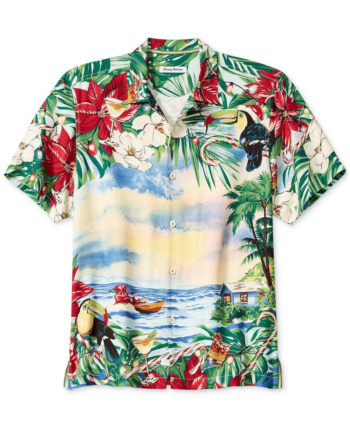 

Мужская рубашка с рисунком santa cruiser Tommy Bahama, мульти