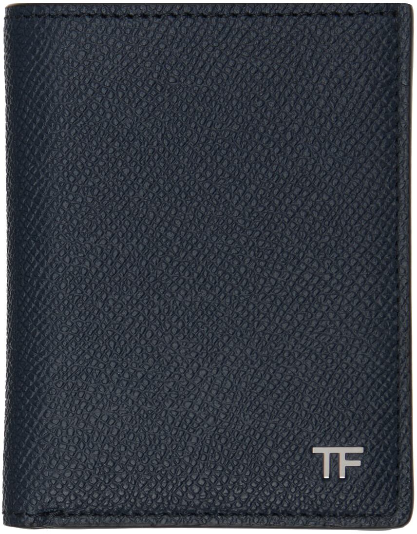 

Складная визитница темно-синего цвета TOM FORD