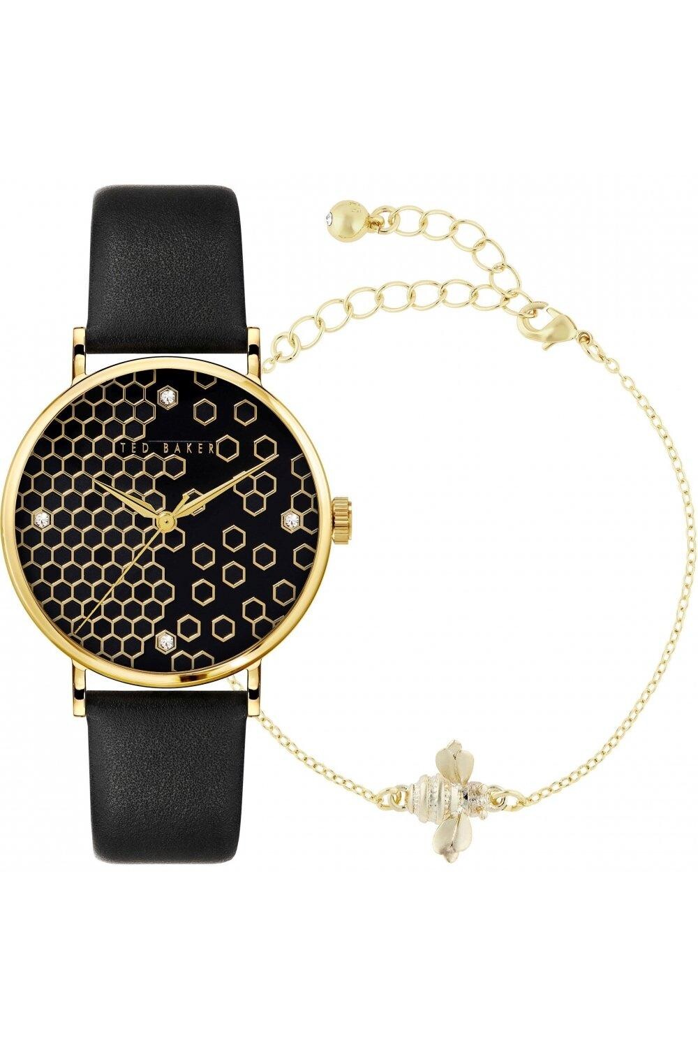 

Модные аналоговые часы Phylipa Beehive из нержавеющей стали — Bkg0285009I Ted Baker, черный