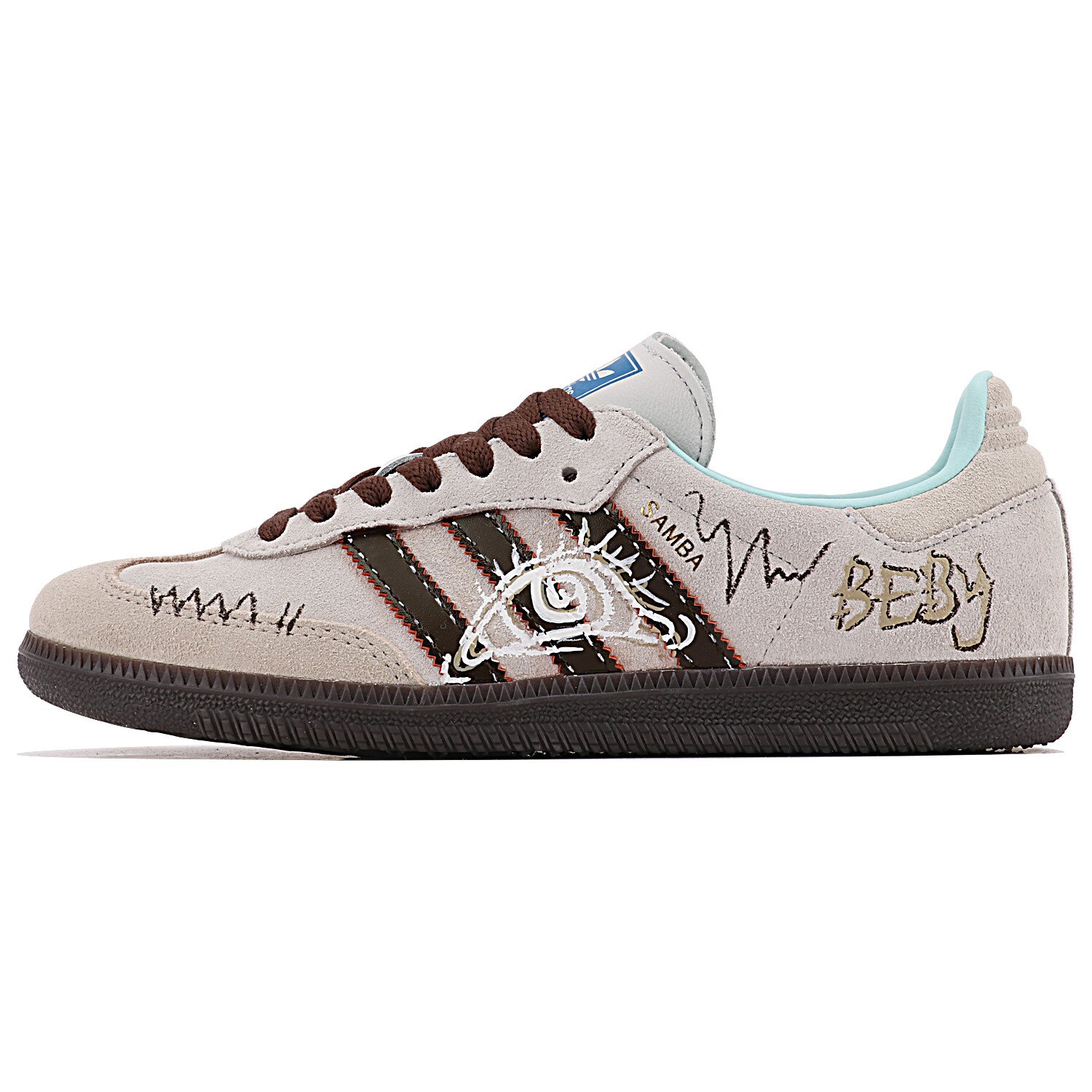 

Кроссовки adidas originals Samba Skateboarding Shoes Unisex Low-top Grey/brown/white, коричневый