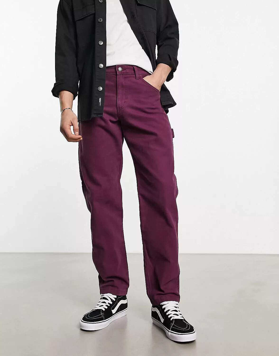 

Бордовые брюки плотника Dickies Duck Canvas, Красный