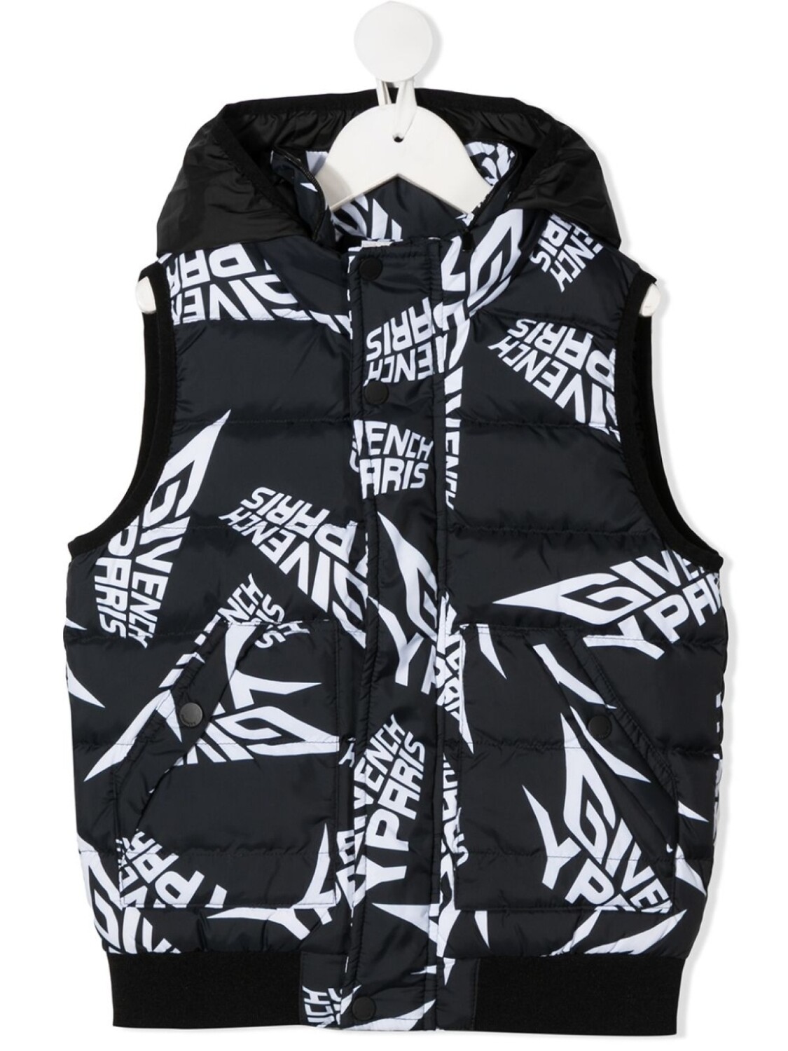 

Givenchy Kids куртка с графичным принтом и капюшоном, черный