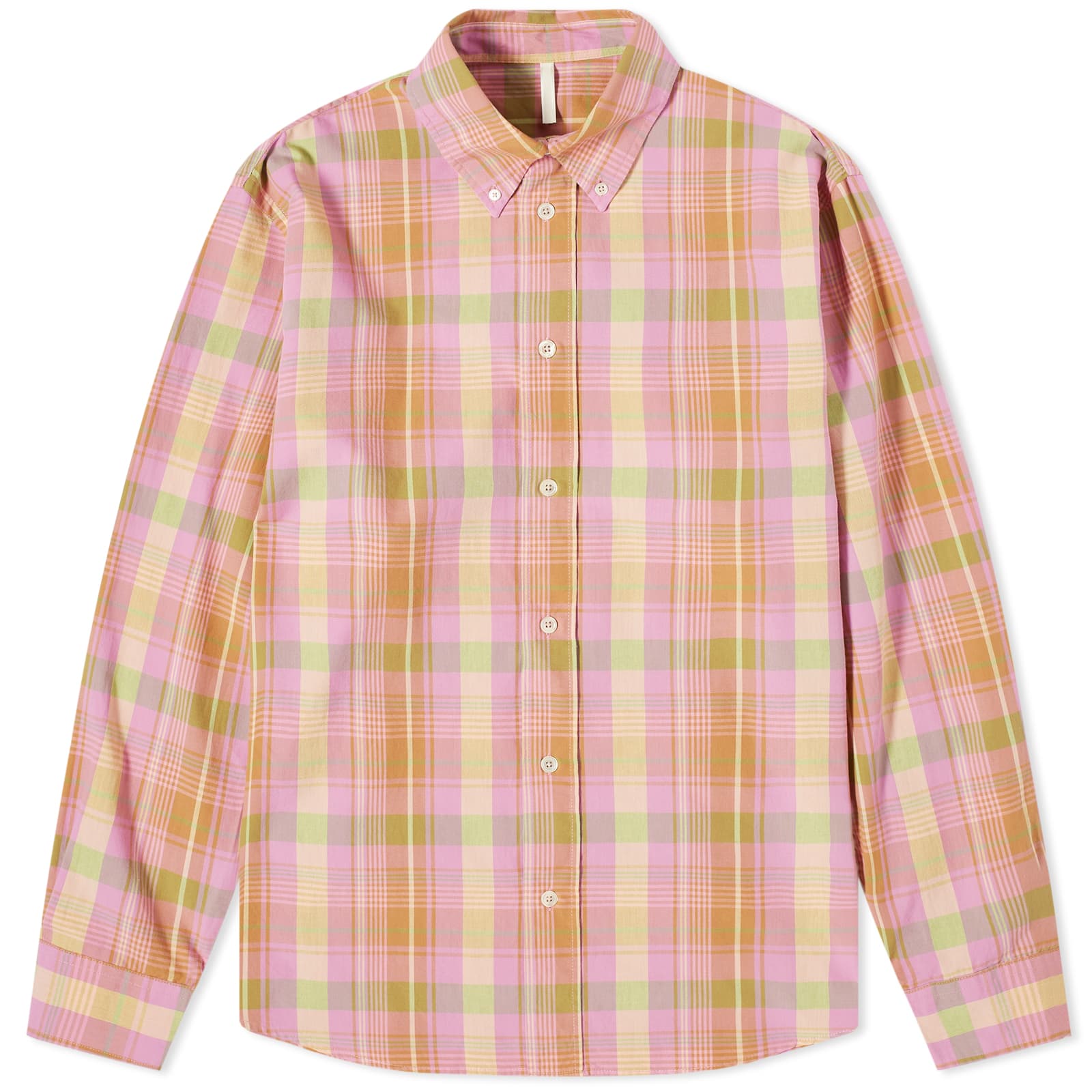 Рубашка Sunflower Poplin Check Long Sleeve, цвет Pink Check женская атласная шифоновая рубашка розовая рубашка с длинным рукавом весна 2021 новинка модная благородная рубашка с ощущением дизайна в