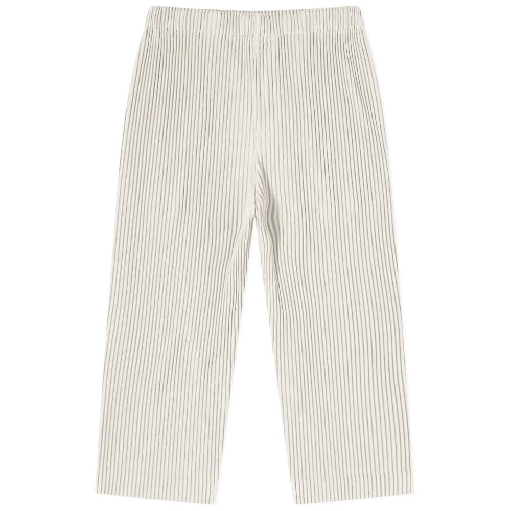 

Укороченные брюки Homme Plissé Issey Miyake JF124, слоновая кость, Бежевый
