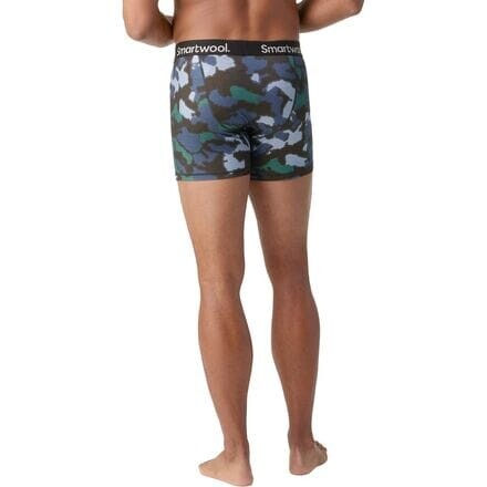 

Трусы-боксеры с мериносовым принтом мужские Smartwool, цвет Mist Blue Blurred Camo Print