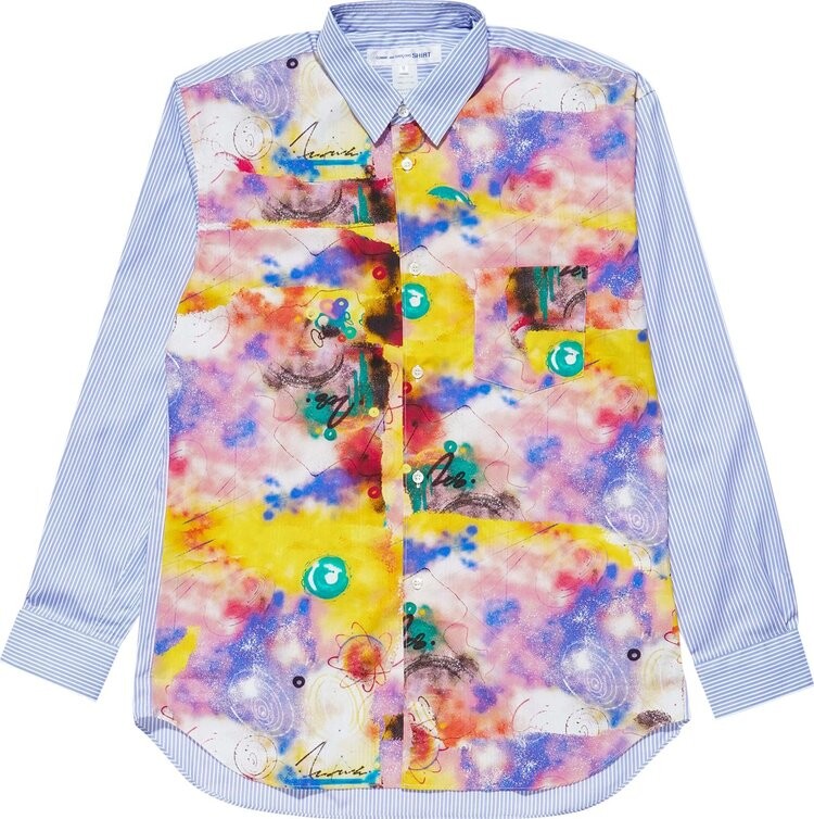 

Рубашка Comme des Garçons SHIRT x Futura Graphic Print Patchwork Shirt 'Multicolor', разноцветный