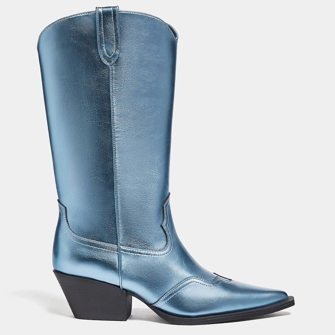 

Сапоги Pull&Bear Metallic Cowboy, синий