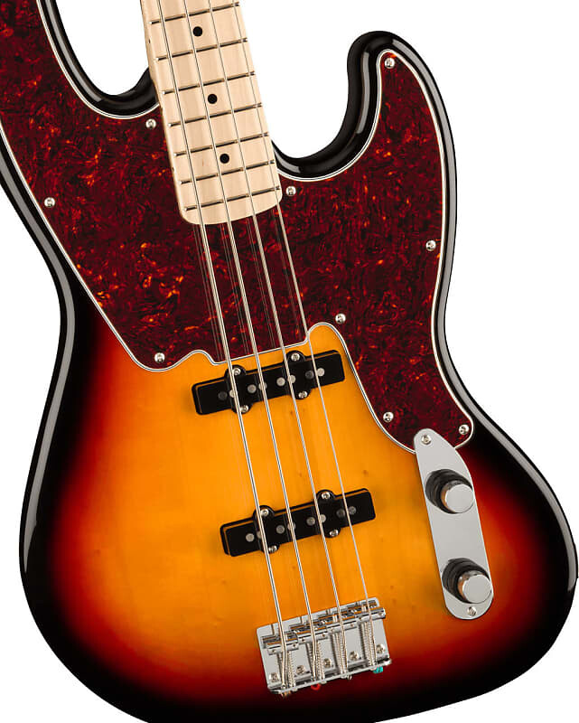 

Squier Paranormal Jazz Bass '54 Кленовый гриф, черепаховая накладка, 3 цвета Sunburst Fender