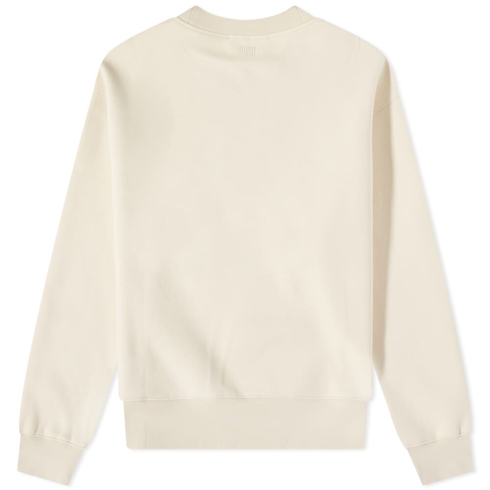 

Толстовка AMI Tonal Heart Crew Sweat, Белый