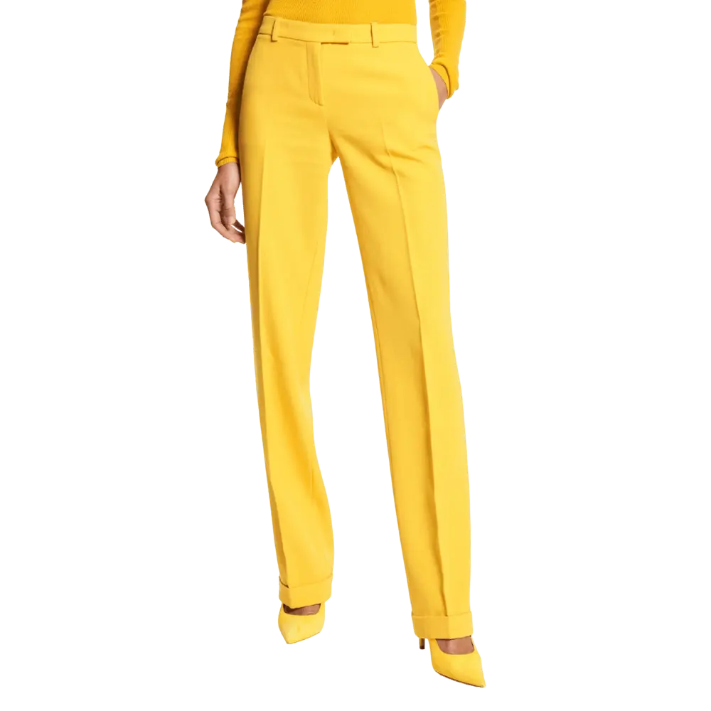 

Брюки Michael Kors Carolyn Wool Gabardine, желтый