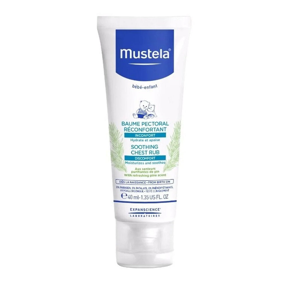 

Mustela Soothing Chest Rub успокаивающий бальзам-растирка для груди 40мл