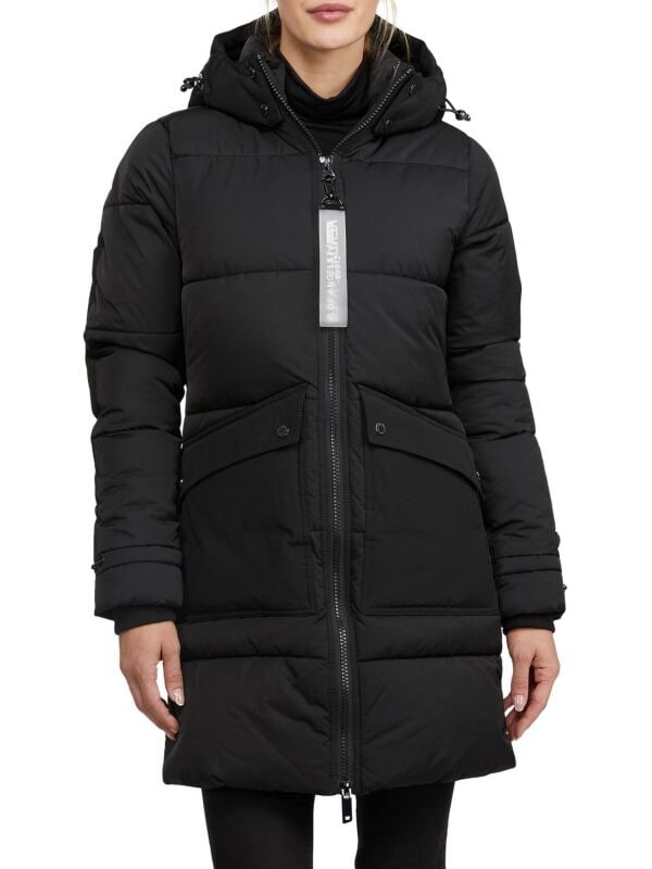 

Пуховик с капюшоном Kendall + Kylie Black