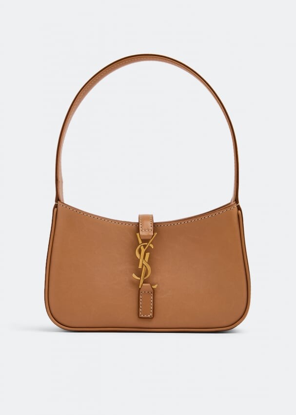 

Сумка-хобо SAINT LAURENT Le 5 À 7 mini hobo bag, коричневый