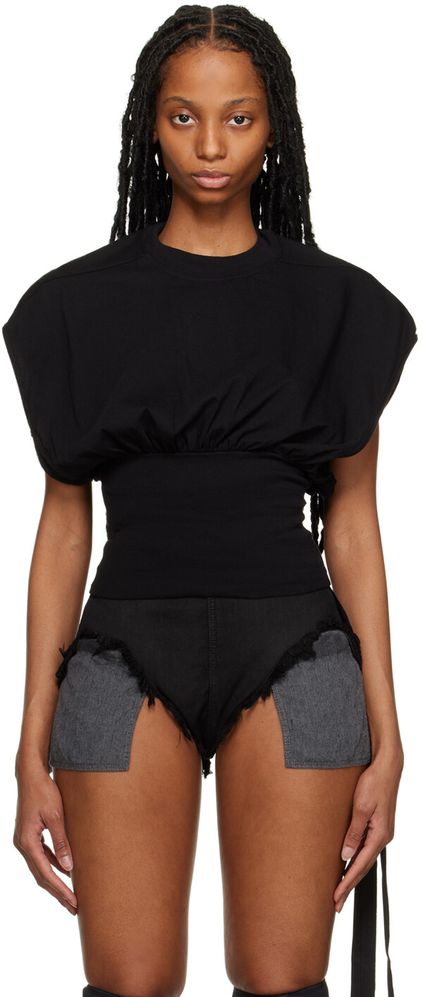 

Футболка с поясом Black Empire Rick Owens Drkshdw, Черный