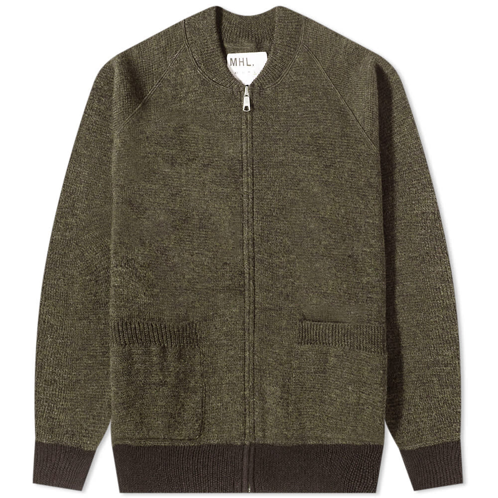 

Джемпер MHL. by Margaret Howell Knitted Bomber Cardigan, Серый