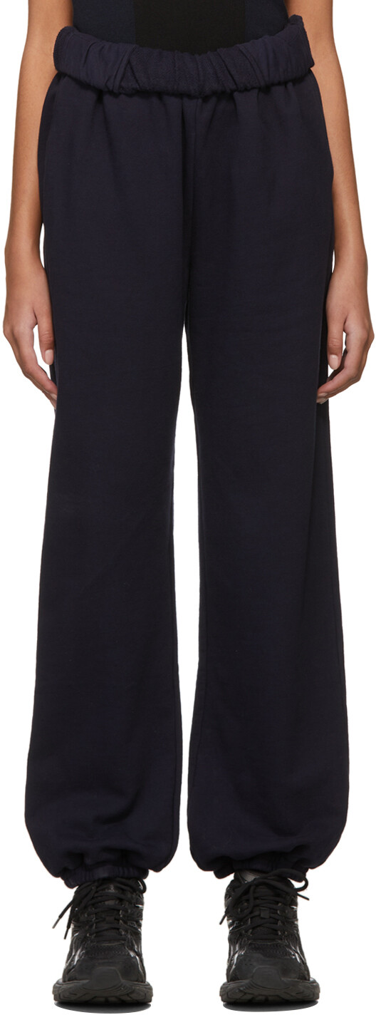 

Темно-синие хлопковые брюки для отдыха Dion Lee