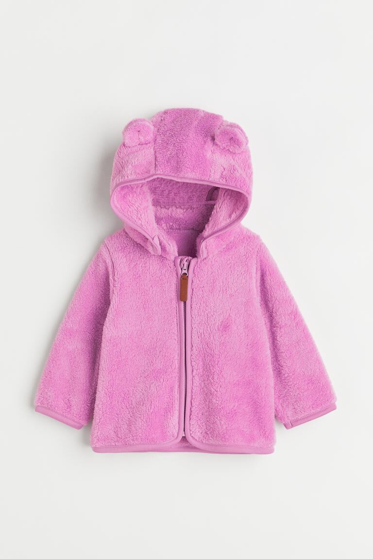 

Толстовка с плюшевым мишкой H&M, розовый