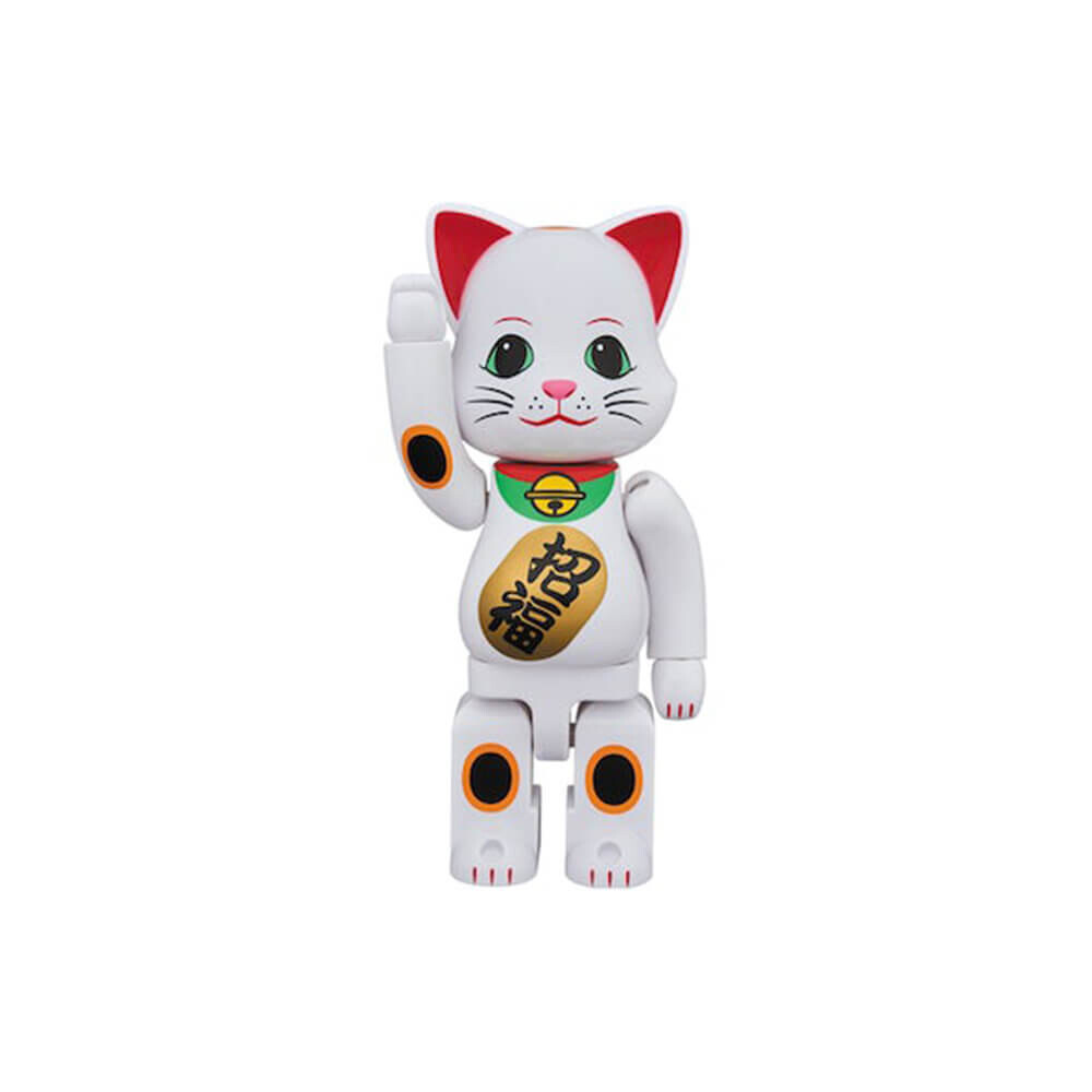 

Фигурка Bearbrick NY@BRICK Maneki Neko Beckoning 400%, белый