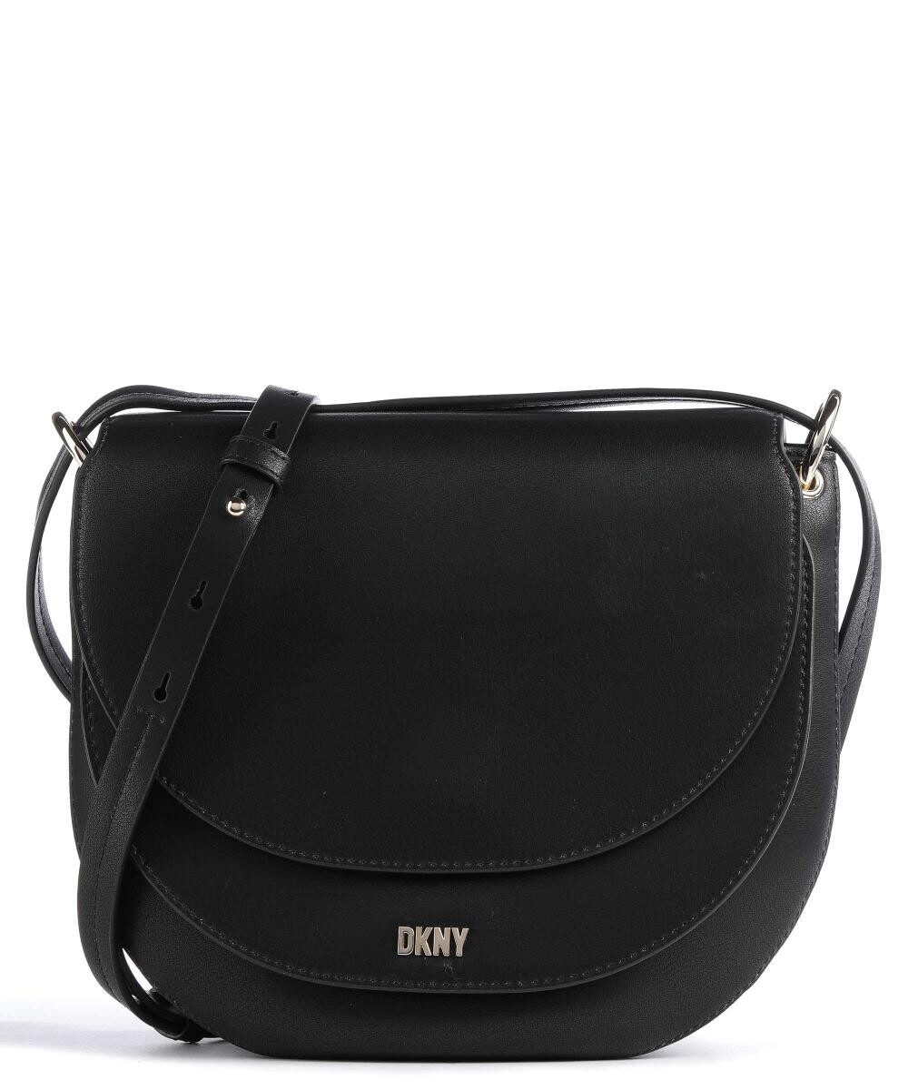 

Сумка через плечо Milano из мелкозернистой яловой кожи. Dkny, черный