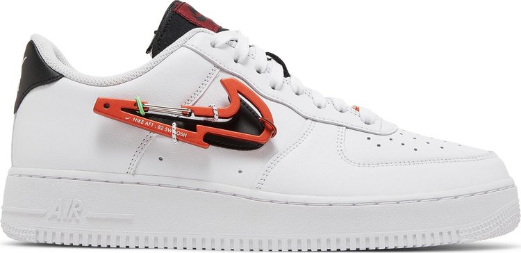 Nike Air Force 1 07 Premium Carabiner White Habanero Red CDEK.Shopping