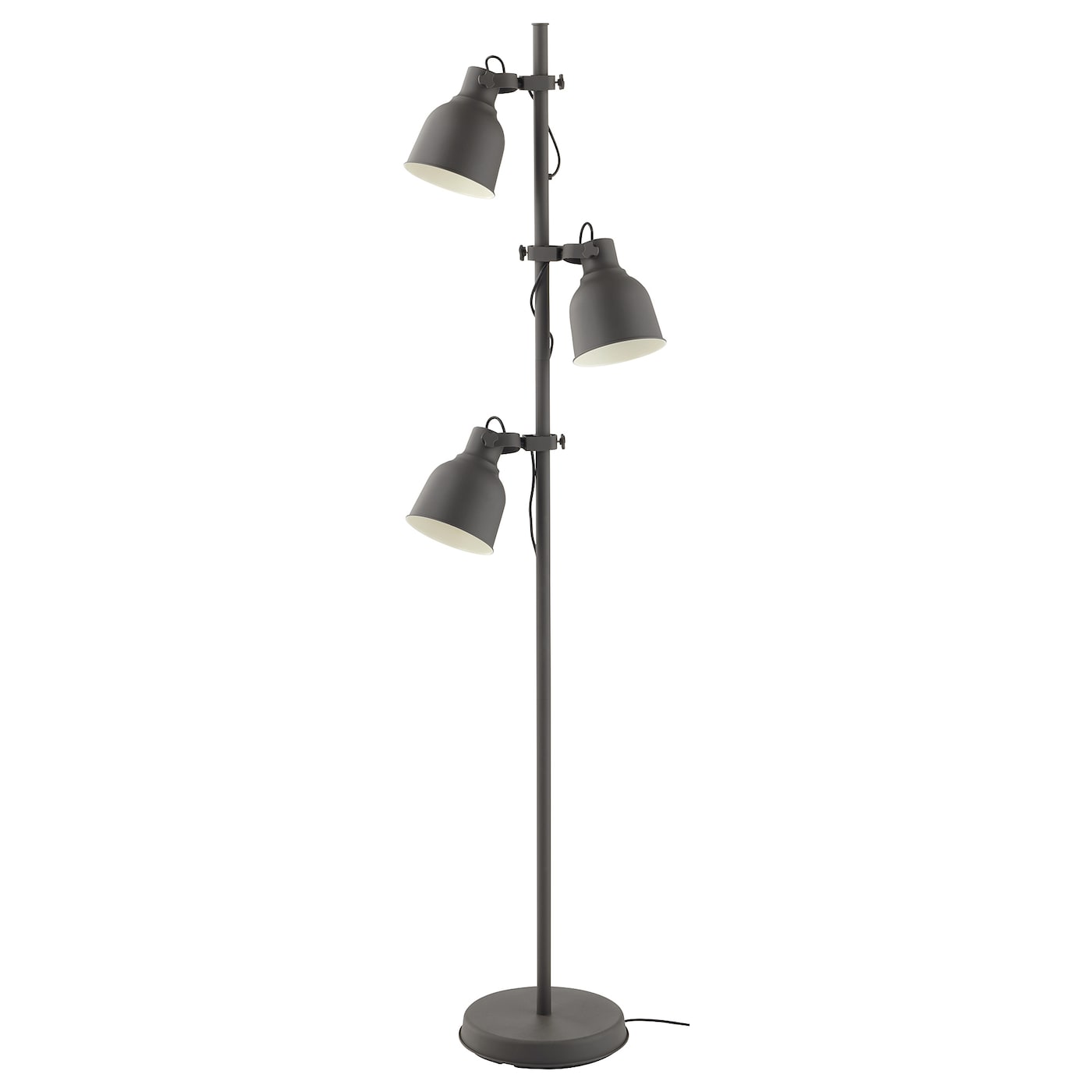 настенный светильник ikea hektar темно серый HEKTAR ХЕКТАР Светильник напольный с 3 лампами, темно-серый IKEA