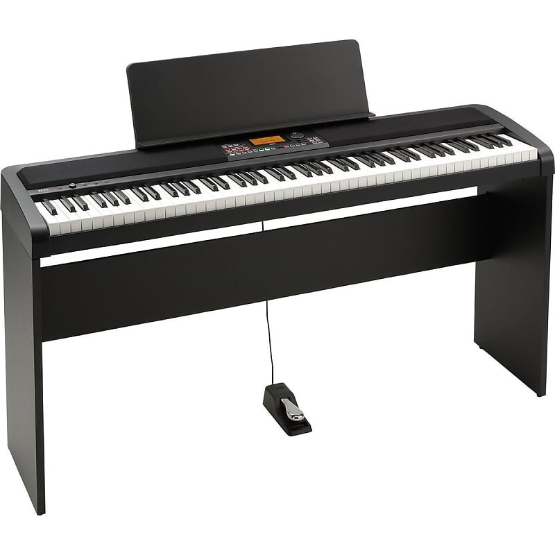 

Korg XE20 88-клавишное домашнее цифровое ансамблевое пианино с аккомпанементом и пюпитром