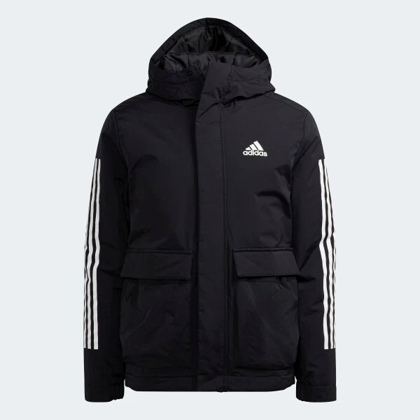 

Adidas Performance Utilitas 3-stripes Hooded Men's Jacket, black, Черный