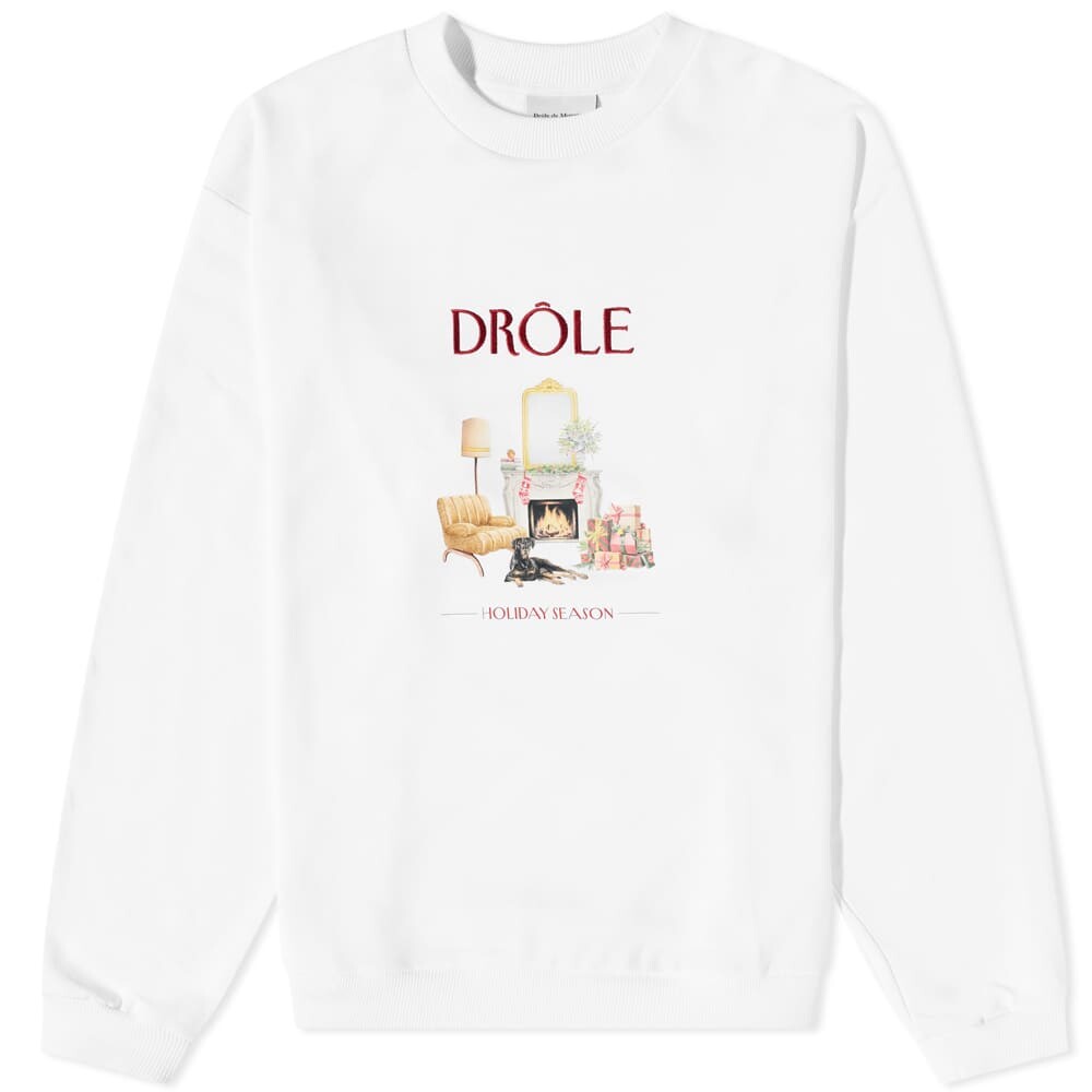 

Толстовка Drôle de Monsieur Graphic Crew Sweat, Белый