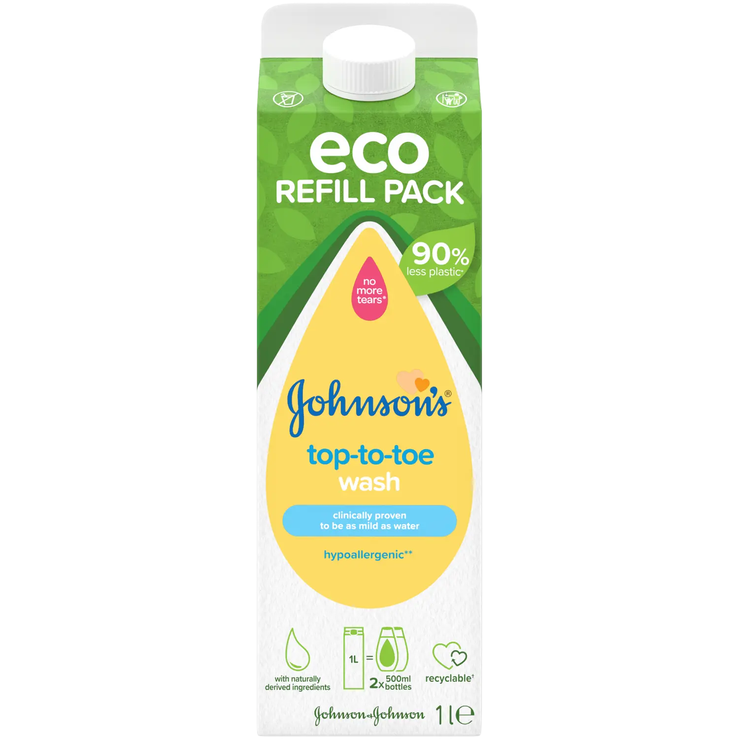 

Johnson's Baby Top To Toe сменный гель для стирки детский, 1000 мл