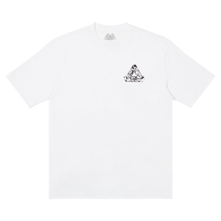 Футболка Palace Tri-Heads T-Shirt 'White', белый