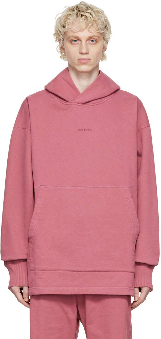 

Розовый худи из органического хлопка Acne Studios