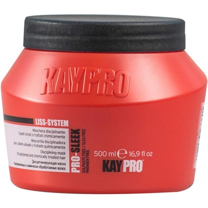 Kepro Pro-Sleek Liss System дисциплинирующая маска для выпрямленных и химически обработанных волос 500мл, Kay Pro kaypro маска pro sleek дисциплинирующая для химически выпрямленных волос 500 мл