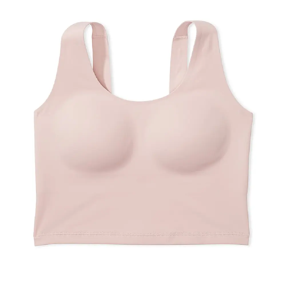 

Спортивный топ Victoria's Secret Pink Unwind Stretch Longline, светло-розовый