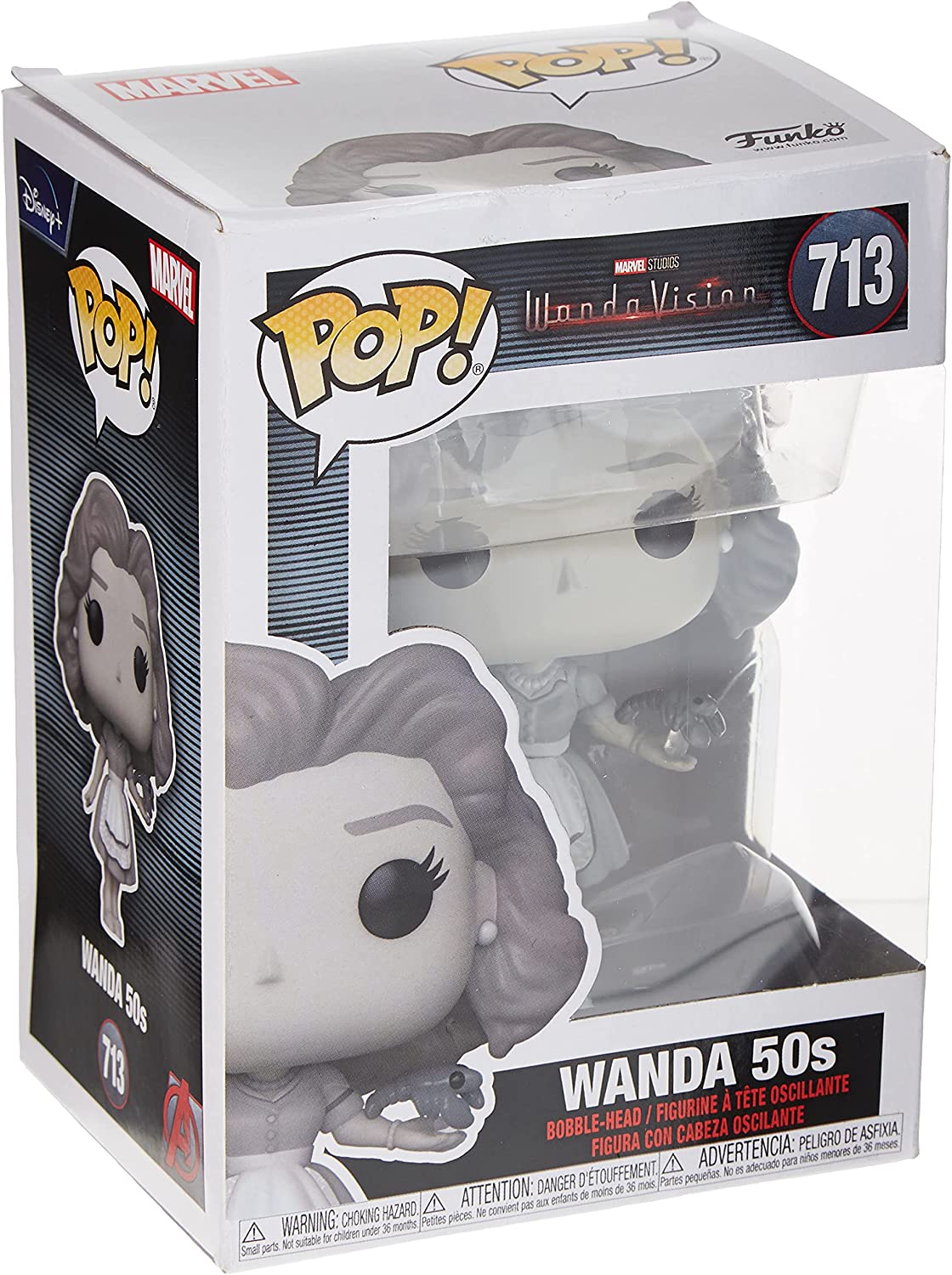 Фигурка Funko Pop! Marvel: WandaVision - 50's Wanda Vinyl Figure подвижная фигурка funko vinyl figure villainous valentines lion