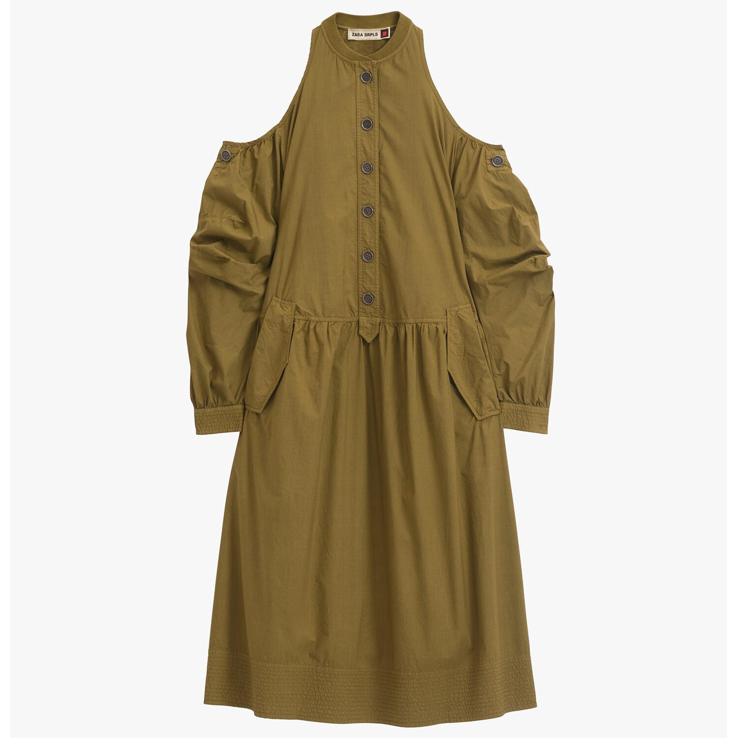 

Платье Zara SHLDRS 12, зеленый