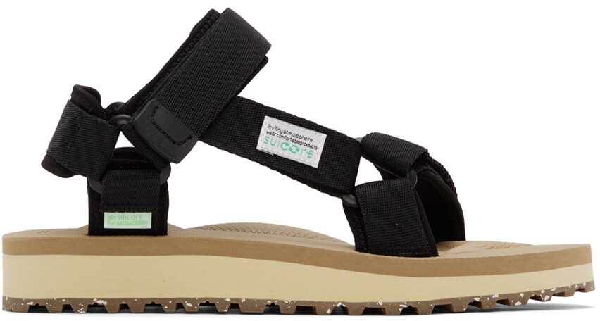 

Черно-бежевые сандалии DEPA-2Cab-ECO Suicoke