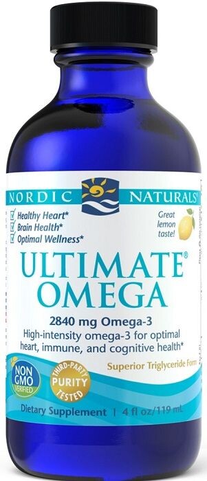 

Nordic Naturals Ultimate Omega 2840 Lemon Flavor масло с омега-3 жирными кислотами, 119 ml