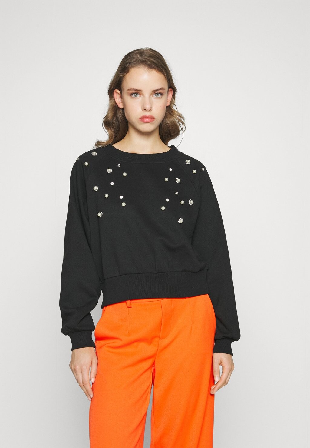 

Толстовка Onlcama Shine O Neck ONLY Petite, черный