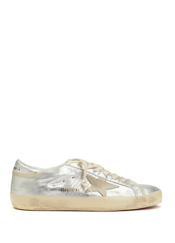 

Мужские кожаные кроссовки super star silver Golden Goose