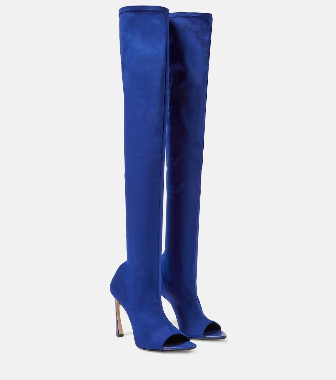 

Ботинки выше колена с открытым носком Victoria Beckham, фиолетовый