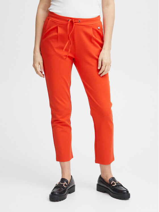 Тканевые брюки стандартного кроя Fransa, красный тканевые брюки стандартного кроя dkny красный